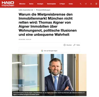 Screenshot Hallo München: Warum die Mietpreisbremse den Immobilienmarkt München nicht retten wird, mit Foto von Thomas Aigner